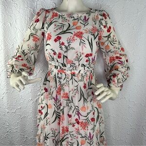 Eliza J Pink and White Floral Dress‎